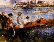 Pierre Renoir Oarsmen at Chatou oil painting artist
